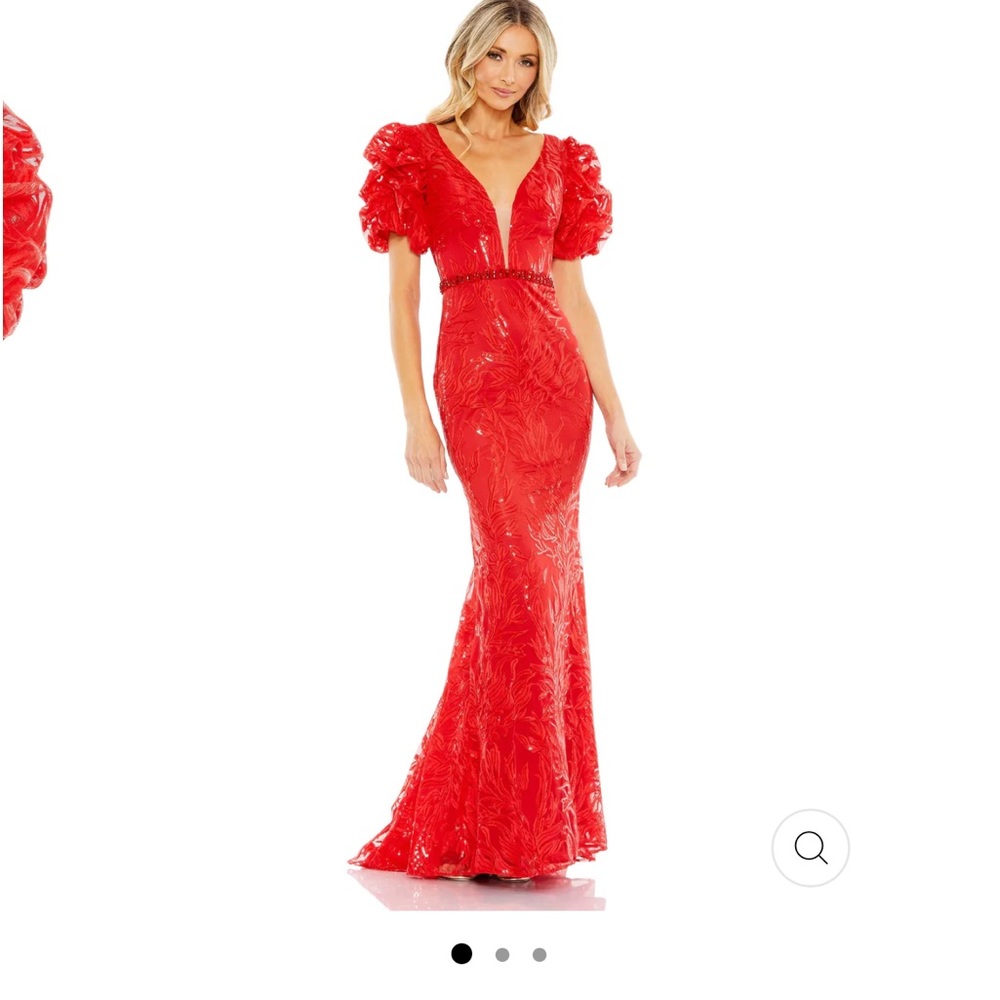 Mac duggal style 12421 size 12 red NWT